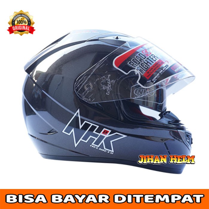HELM NHK / HELM /  NHK / HELM NHK FULL FACE GP1000  GUN METALL TERMURAH