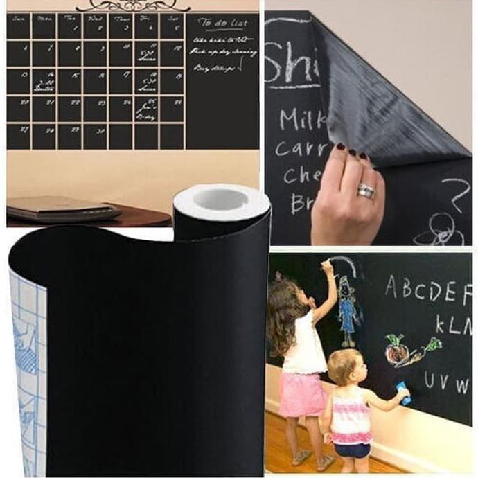 

stiker papan tulis / stiker black board kantor rumah 2m x 45cm SPTL-01