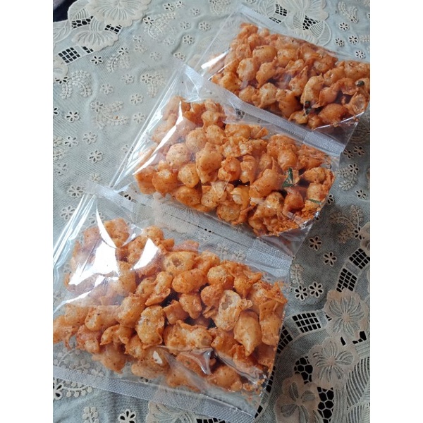 

(COD) 165gr siomay kering mini rasa pedas daun jeruk