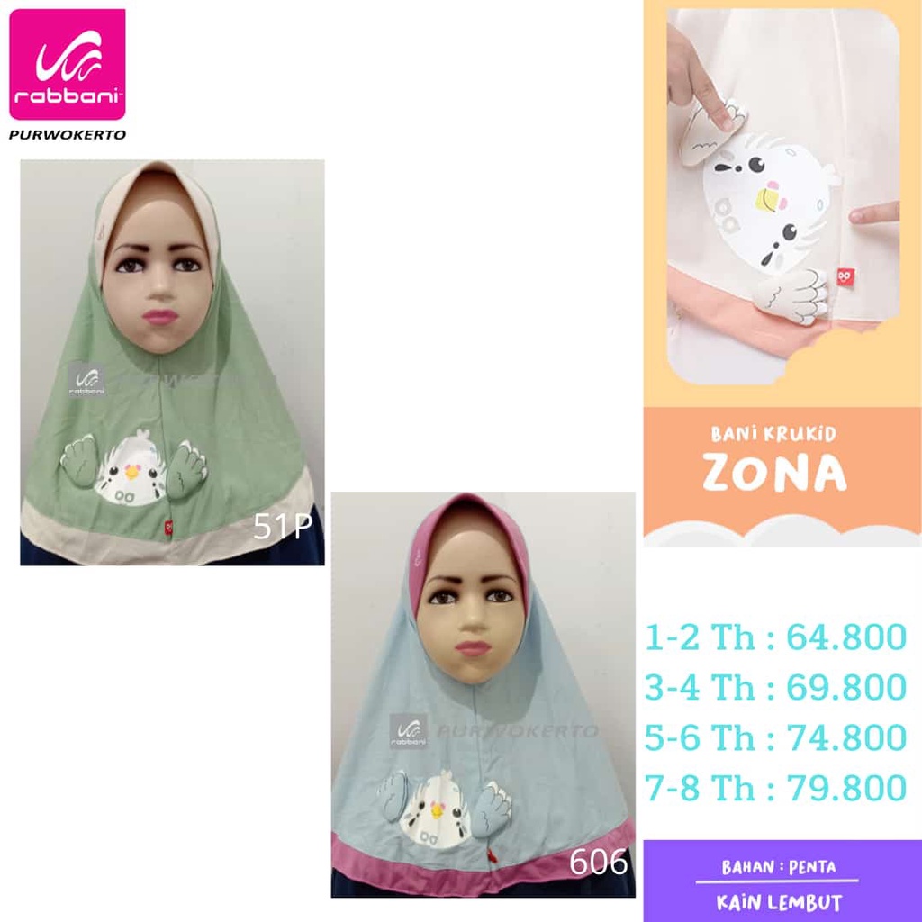 KERUDUNG ANAK BANI BATUTA ZONA - KERUDUNG ANAK ZONA BANI BATUTA