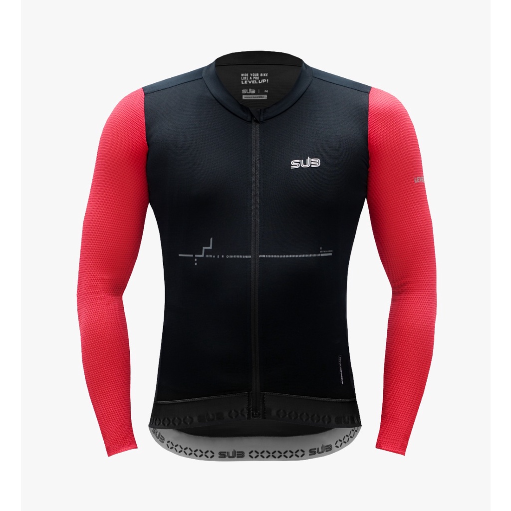 Subjersey sub jersey sepeda pro series duo Black LONG sleeve