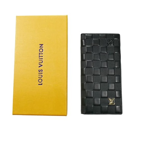 Dompet panjang pria kulit asli LV 8043C black BRANDED