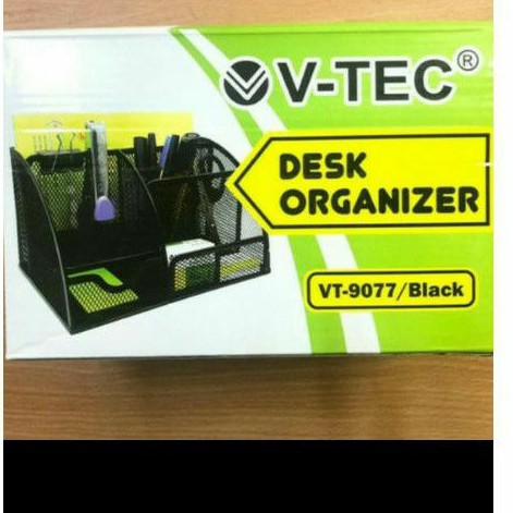 

Desk Sett/Desk Organizer/ Tempat Pensil Besi VTEC 9077