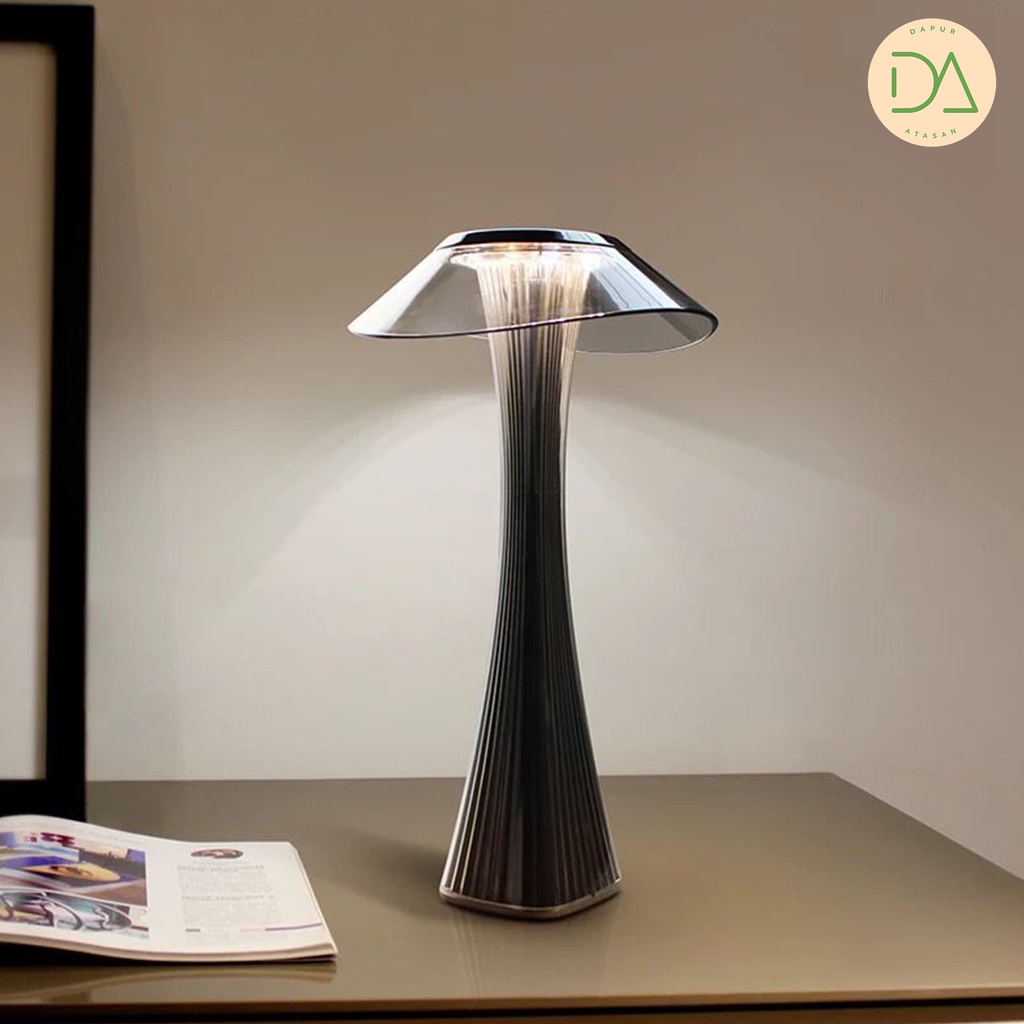 LED Modern Desk Lamp Lampu Meja Estetik Kekinian Touch Lamp