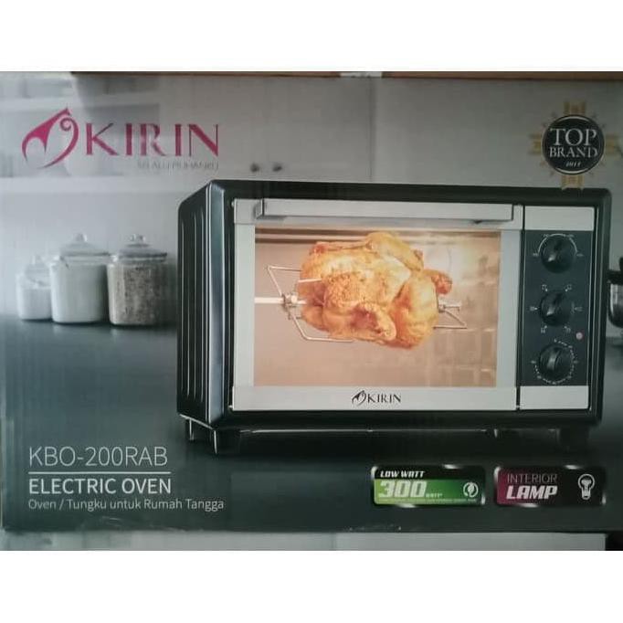 Oven Listrik Kbo 200Rab / Kbo 200 Rab Lw - Black - 20L - Kirin Badascentury