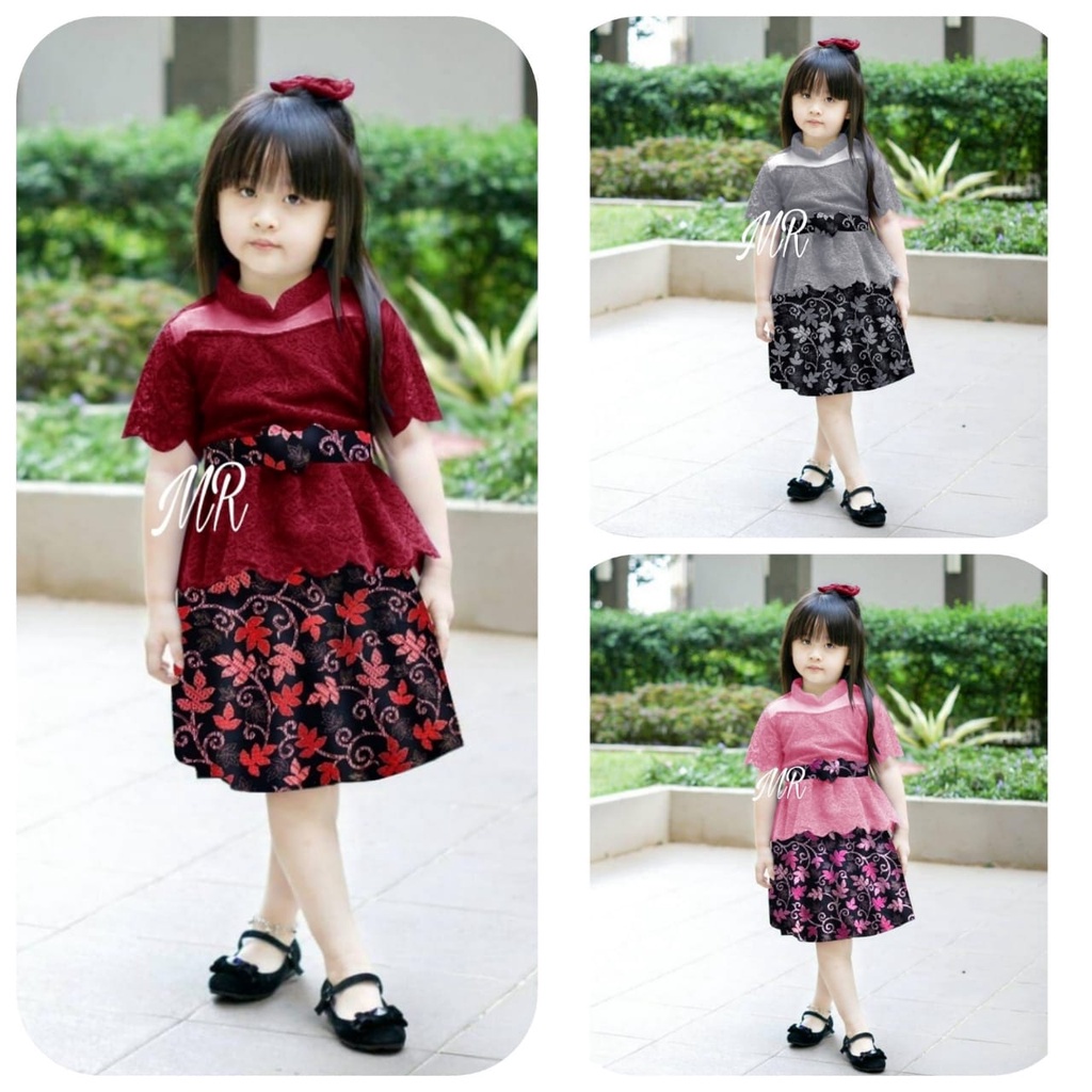BL10 rEADY 4Y 5Y 6Y  KD ST CACA KS baju anak perempuan setelan kebaya anak umur 4 5 6 tahun pesta an
