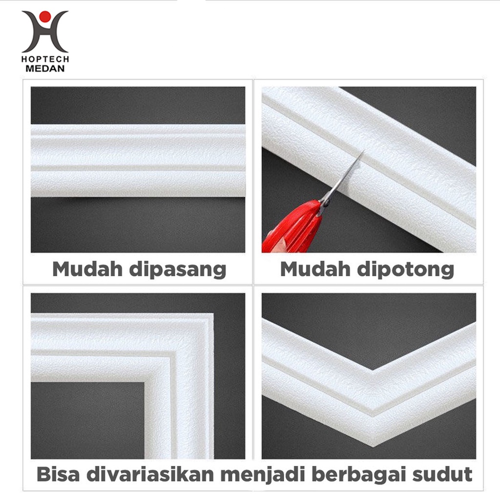 Wall Border List / Wallborder Foam 3D /Walpaper List Foam Stiker Dinding / List dinding 3D 2.3 Meter