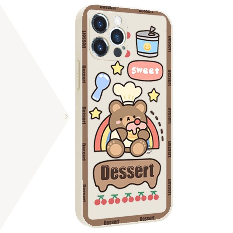Case Vivo y12s/y20 y12/Y15 y15s y91c/y1s | DESSERT BEAR | Casing Bergambar