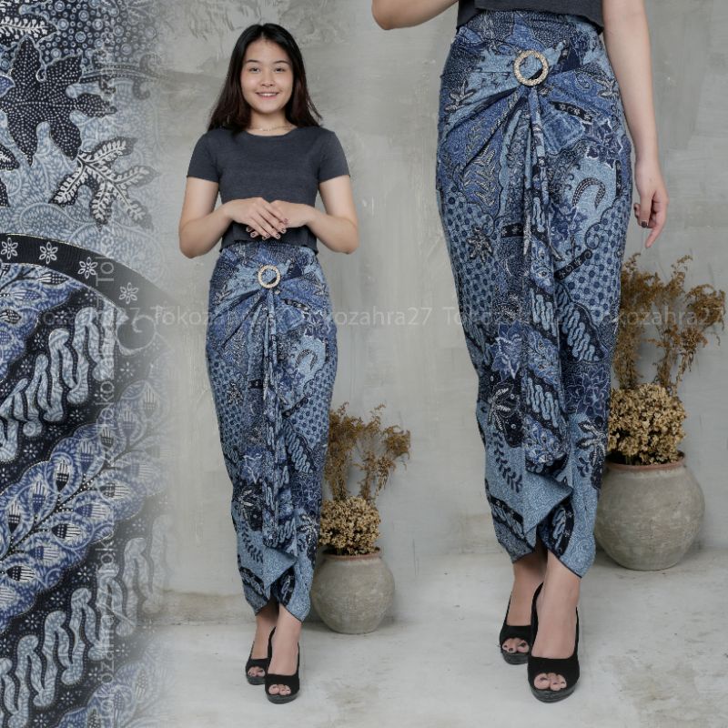 Rok Serut Bawan Kebaya Motif Lingling By Zahratul27 Rok Lilit/Rok Serut/Rok Wisuda/Rok Kondangan