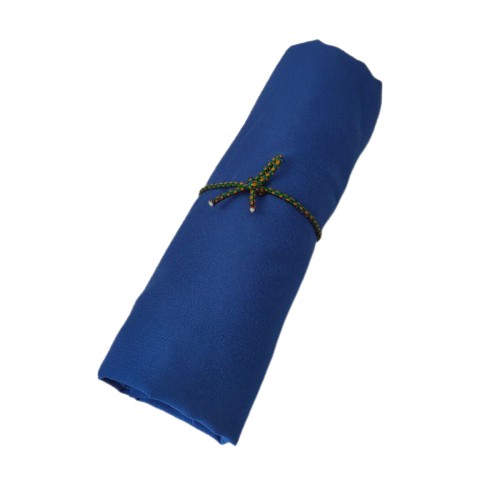 Jilbab khimar super Jumbo haji Wolfis premium-Biru BCA