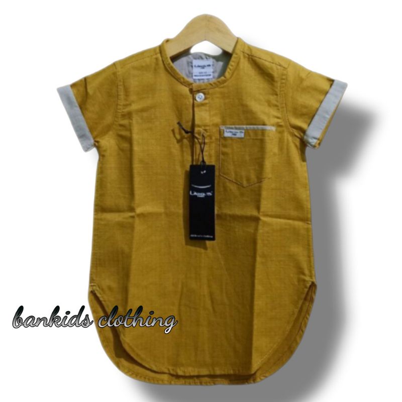 Baju anak laki laki model kurta lengan pendek by libas