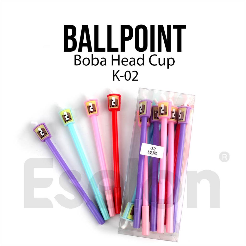

12pcs Pulpen Gel Boba Cup K02 / 1pack Pulpen Gel Fancy