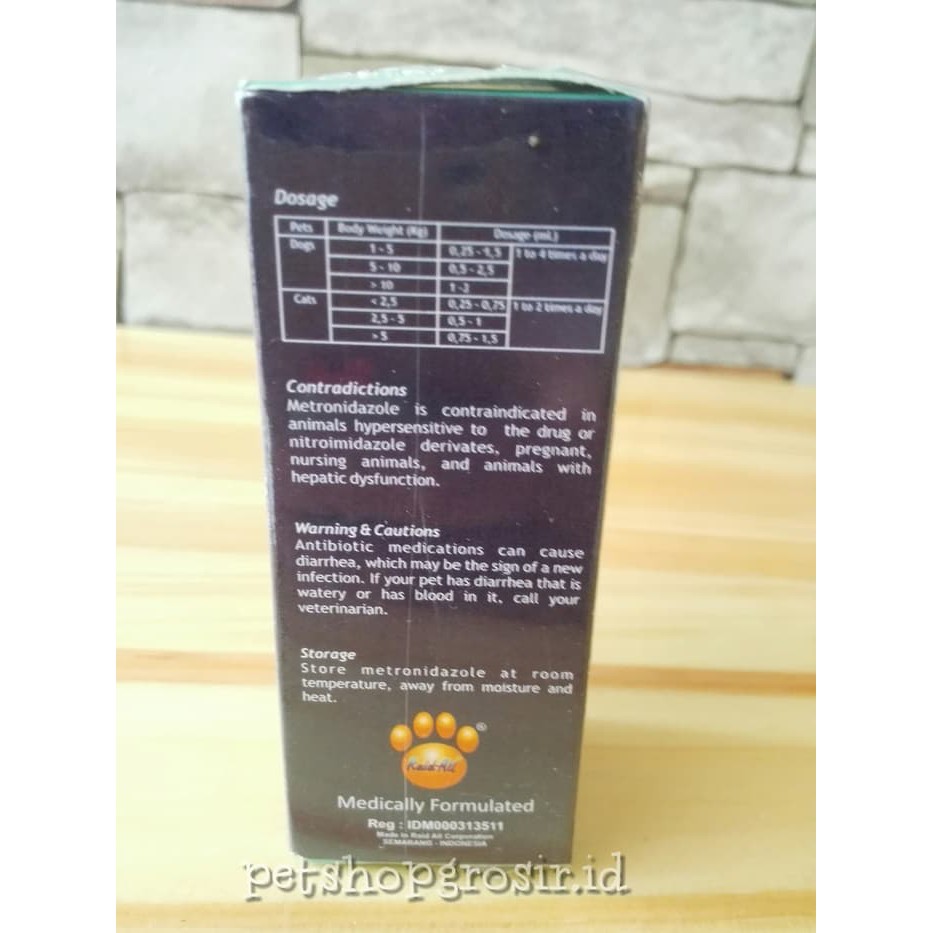 Pet Metronidazole - Obat Diare Hewan Kucing Anjing