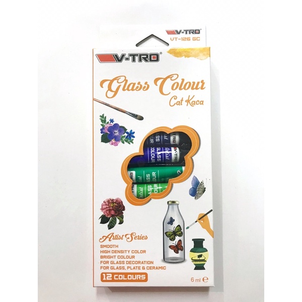 

Cat Kaca V-Tro 12 warna