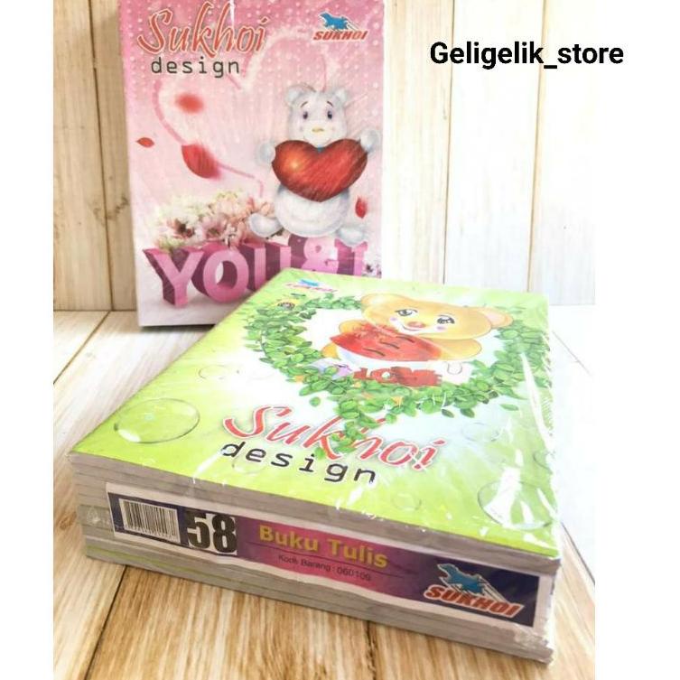 

PRODUK TREND Buku Tulis Murah SUKHOI 58 Lembar / 1 PCS 3693 ㄸ