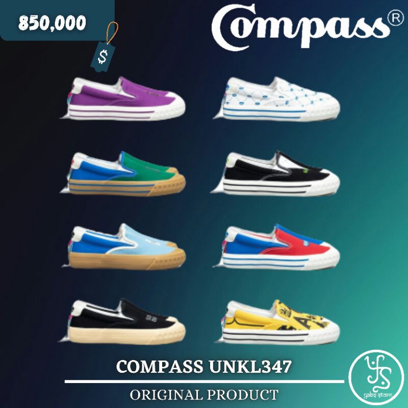 [ LIMITED ] Compass X Unkl347 Slipon Low " Quarter Of A Century " Brand New In Box