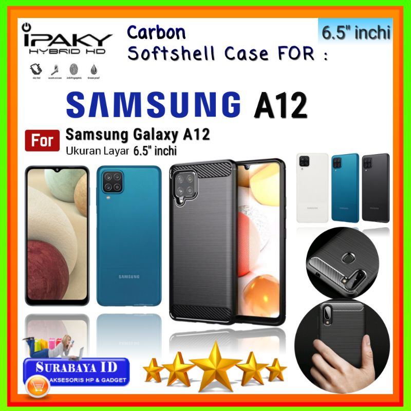 Casing Case Samsung Galaxy A12 (6.5" inchi) | Soft Case iPaky Samsung Galaxy A12