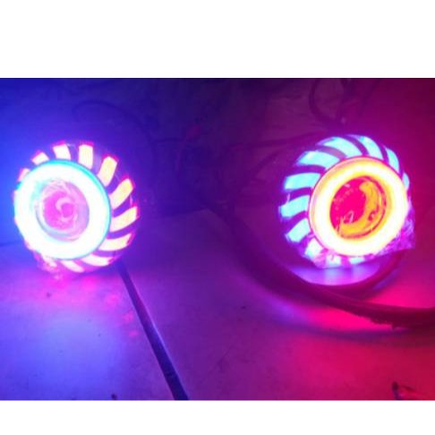 Lampu LED Projie Utama Motor Mobil Mini 2,5 inci Inch Projector 3 Mode VINYX U12 U14 U28 U29-1