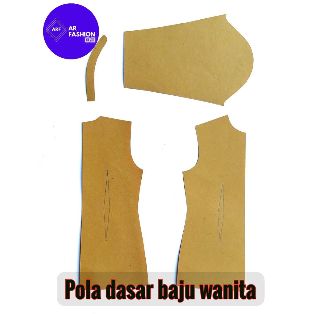 Pola Dasar Baju Wanita Pola Instan Atasan