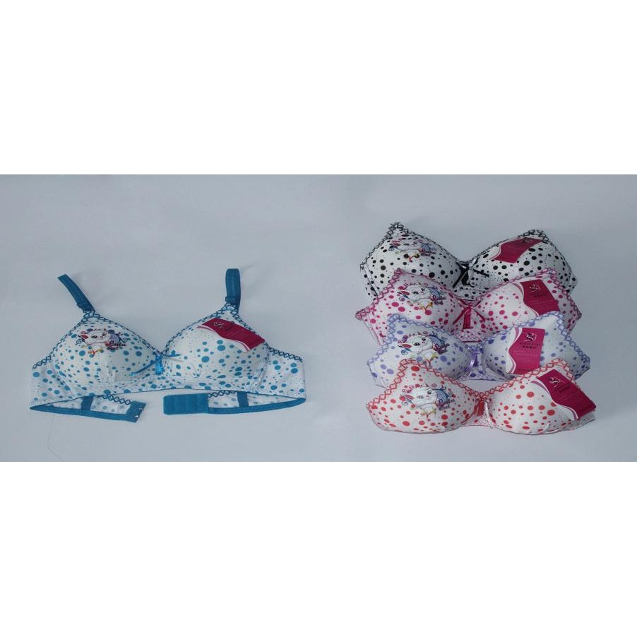 Pakaian Dalam Wanita Bra BH Lucu Polkadot Kucing Murah Berkualitas