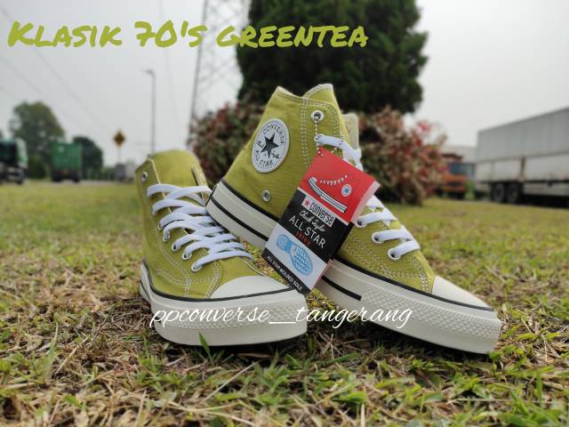 Converse Klasik 70's tinggi Putih BNIB Vietnam Matcha Greentea