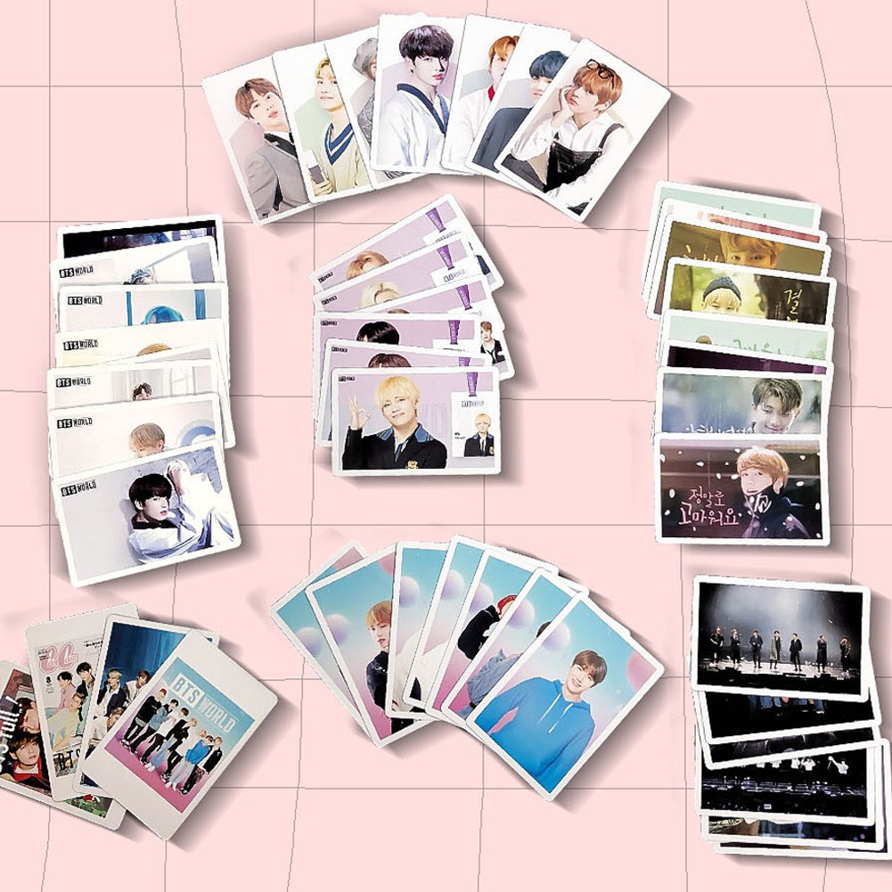 54pcs Kartu Lomo Foto Kpop Bts Bt21 Untuk Reparasi