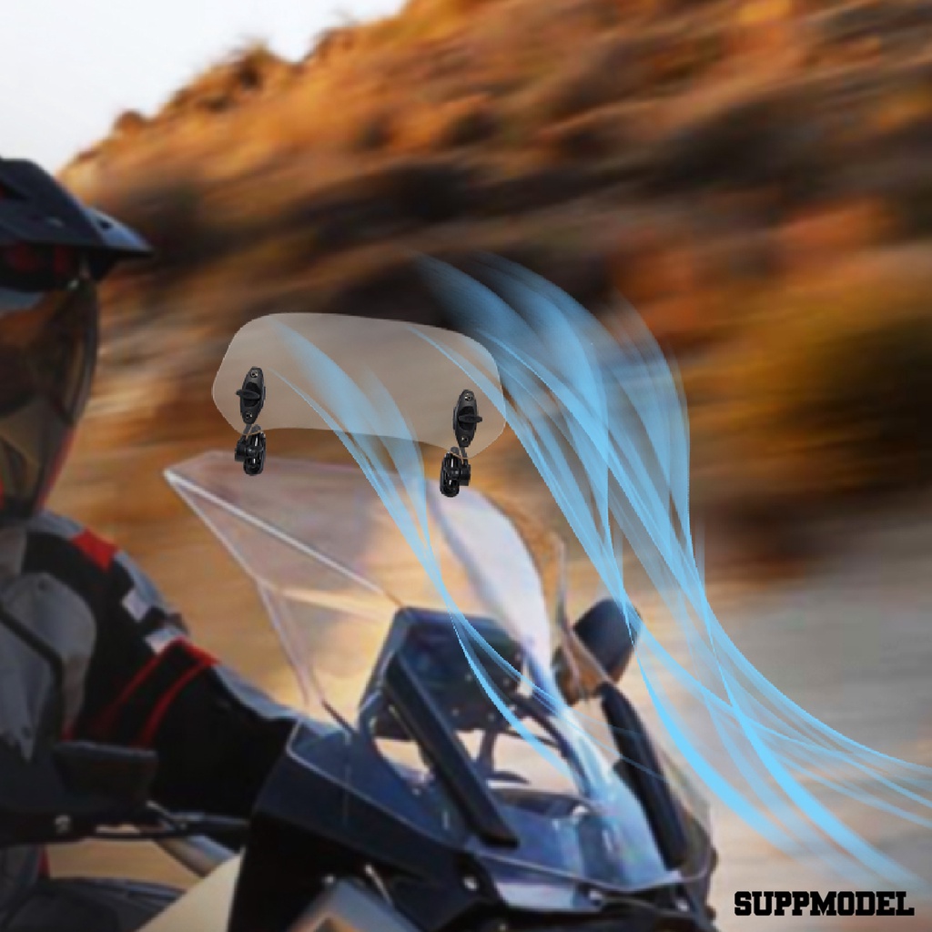 SPM CB500X CB500F CBF190X Windshield Extension Clamp-On PC Motorcycle Adjustable Windshield for Honda