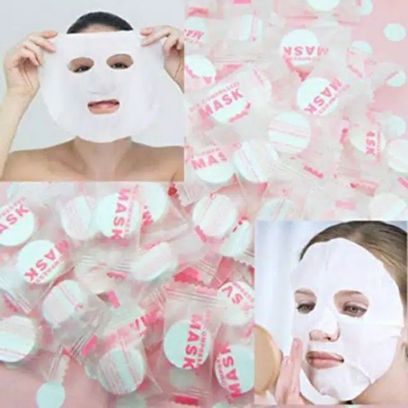 Masker DIY Paper Mask Compressed Mask masker permen pressed mask