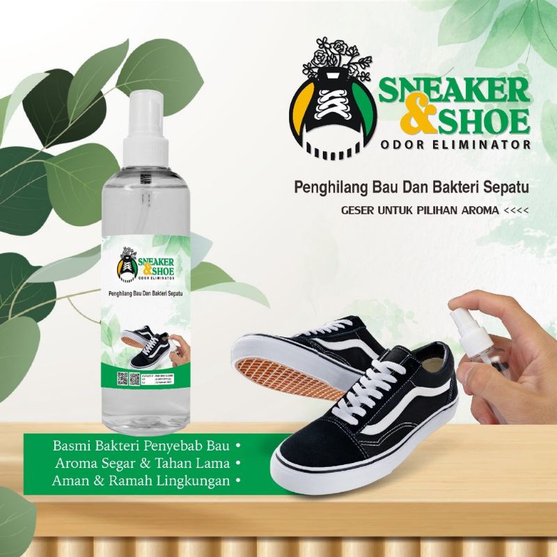 Parfum Sepatu Anti Bau /Anti Bakteri aneka aroma kemasan spray 250 ml