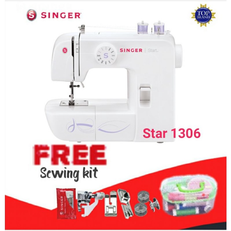 Mesin jahit Portable Singer 1306