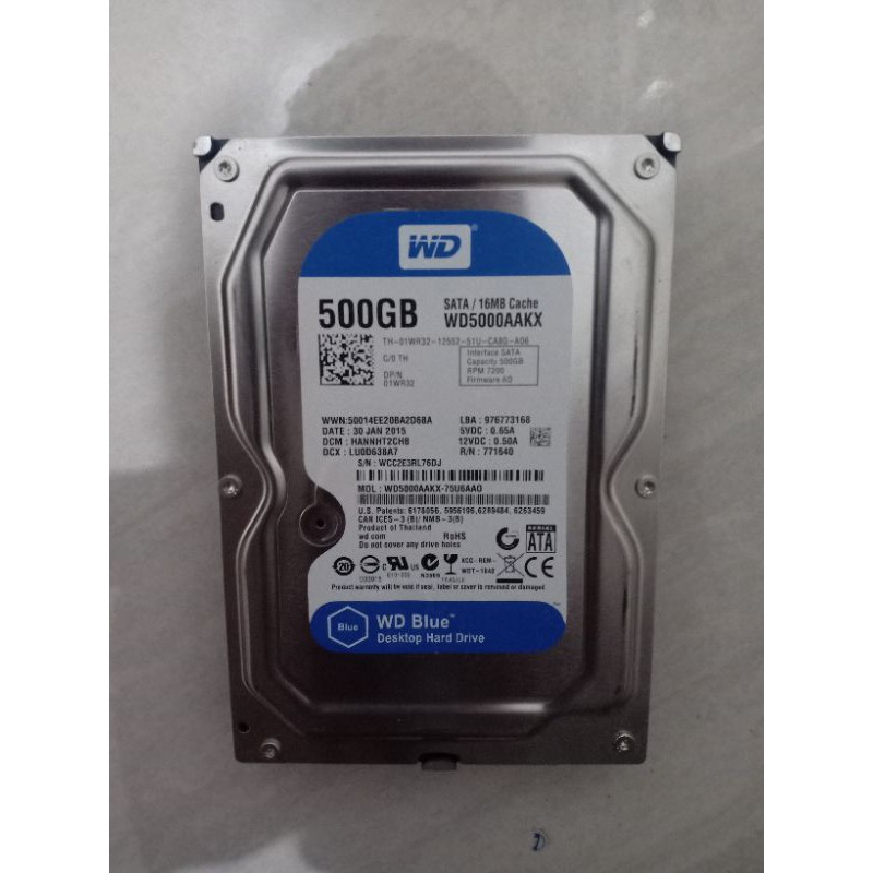 HARDISK 500 GB DAN 1 TB PC SATA 7200 RPM  FREE KABEL SATA