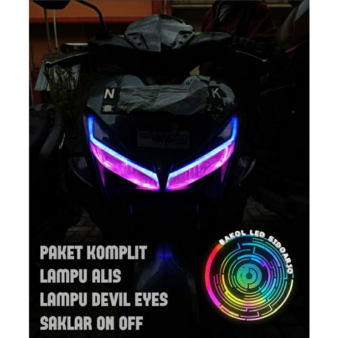 lampu alis new Vario lampu devil eyes plus saklar on off