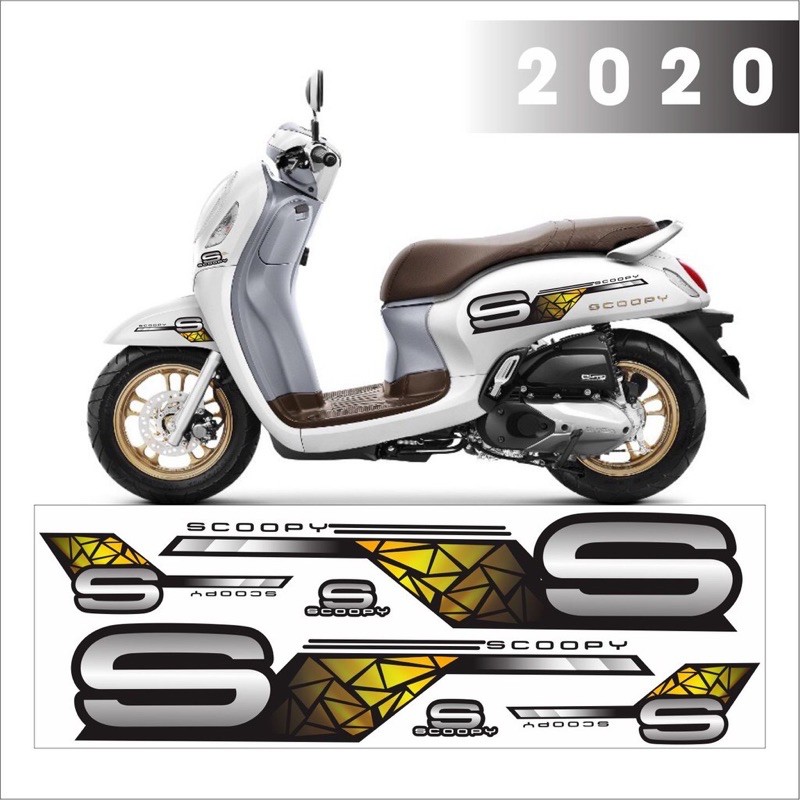 STRIPING VARIASI SCOOPY 2020 2021 VARIASI GOLD