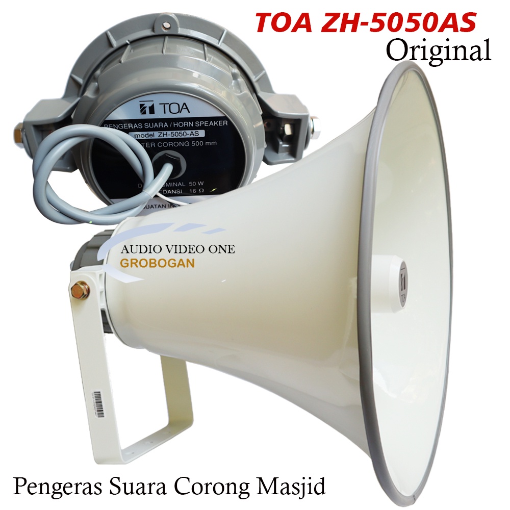 Toa Spiker Corong Set ZH-5050 AS Speaker Horn Pengeras Suara 50 Watt Origanal PALET KAYU