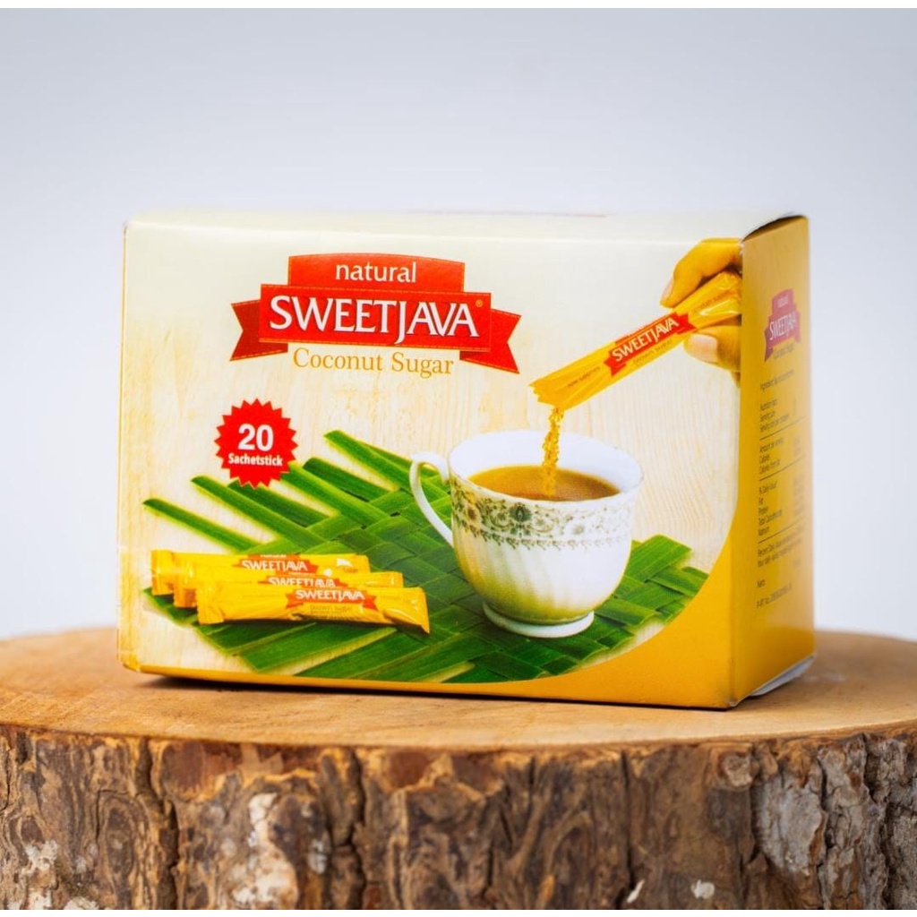 

Sweetjava Coconut Palm Sugar - Gula Semut - Gula Kelapa Bubuk - Kemasan Sachetstick