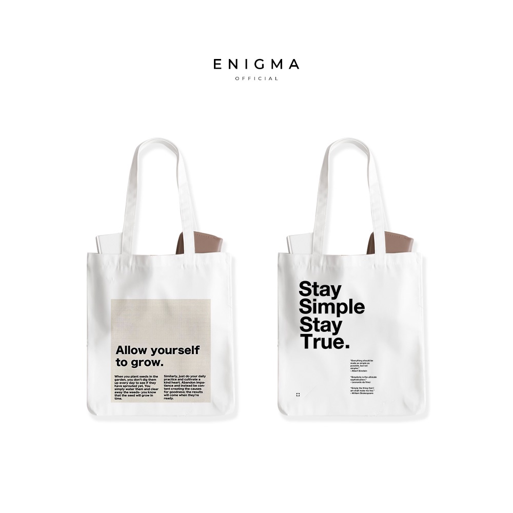 TERBARU TOTEBAG KANVAS AESTHETICS ORIGINAL ENIGMA OFFICIAL TOTEBAG WANITA TAS TOTE BAG