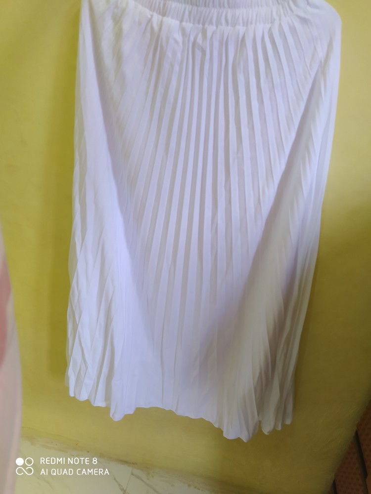 V356 - Rok Plisket Prisket Dalaman Furing Pleated Skirt Flare Skirt Mayung - 356fr.wht