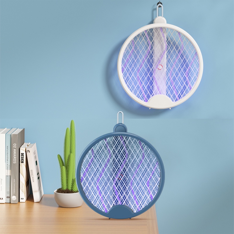 Pretty Raket Nyamuk Listrik / Pemukul Nyamuk Elektrik Lampu Mosquito Killer 3 IN 1