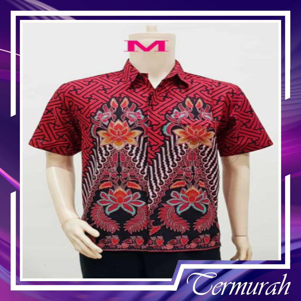 CAMISOLA CLOTHING BATIK COUPLE BATIK SARIMBIT DRESS ORCHID MERAH BATIK KELUARGA SERAGAM GROSIR