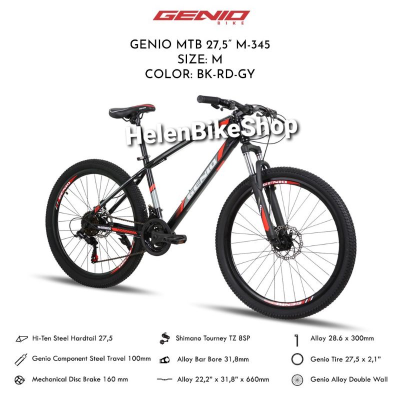 Sepeda Mtb 27,5 inch Genio M-345(Instant kurir)
