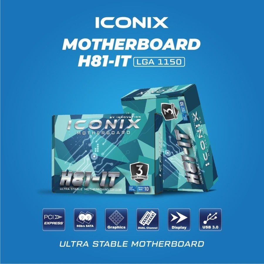 Motherboard Iconix H81 IT (LGA 1150) NEW