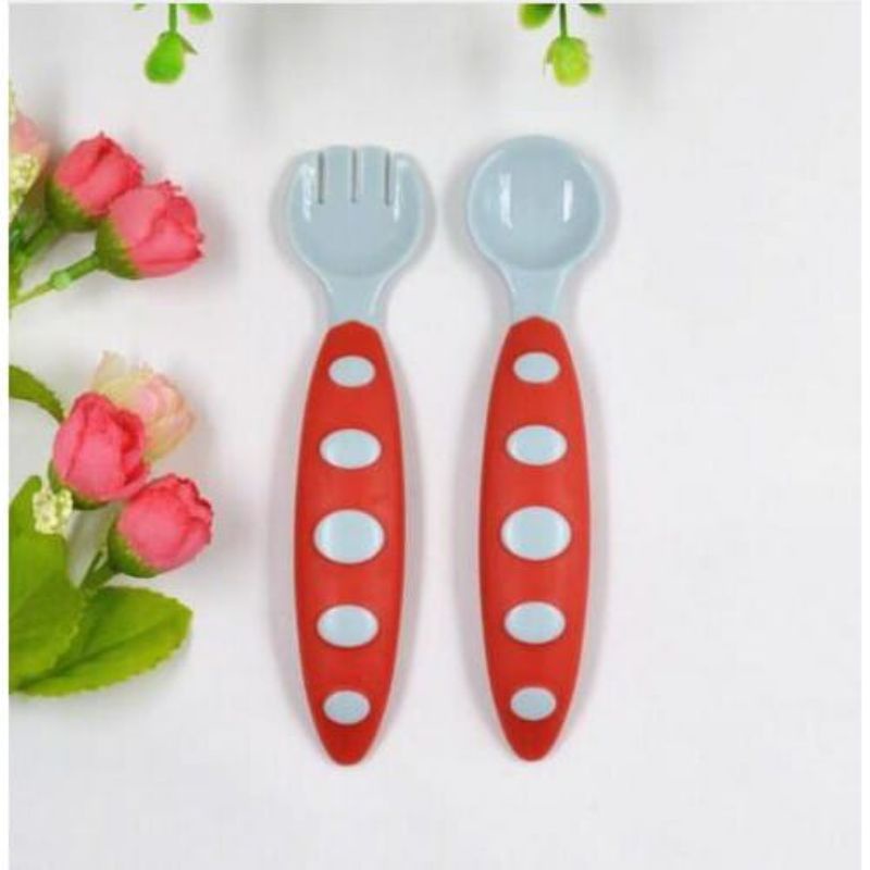 Sendok makan bayi plastik/sendok mpasi bayi /sendok garpu murah