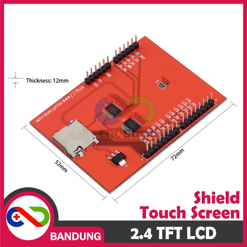 2.4 TFT LCD TOUCH SHIELD MODULE FOR ARDUINO UNO MEGA