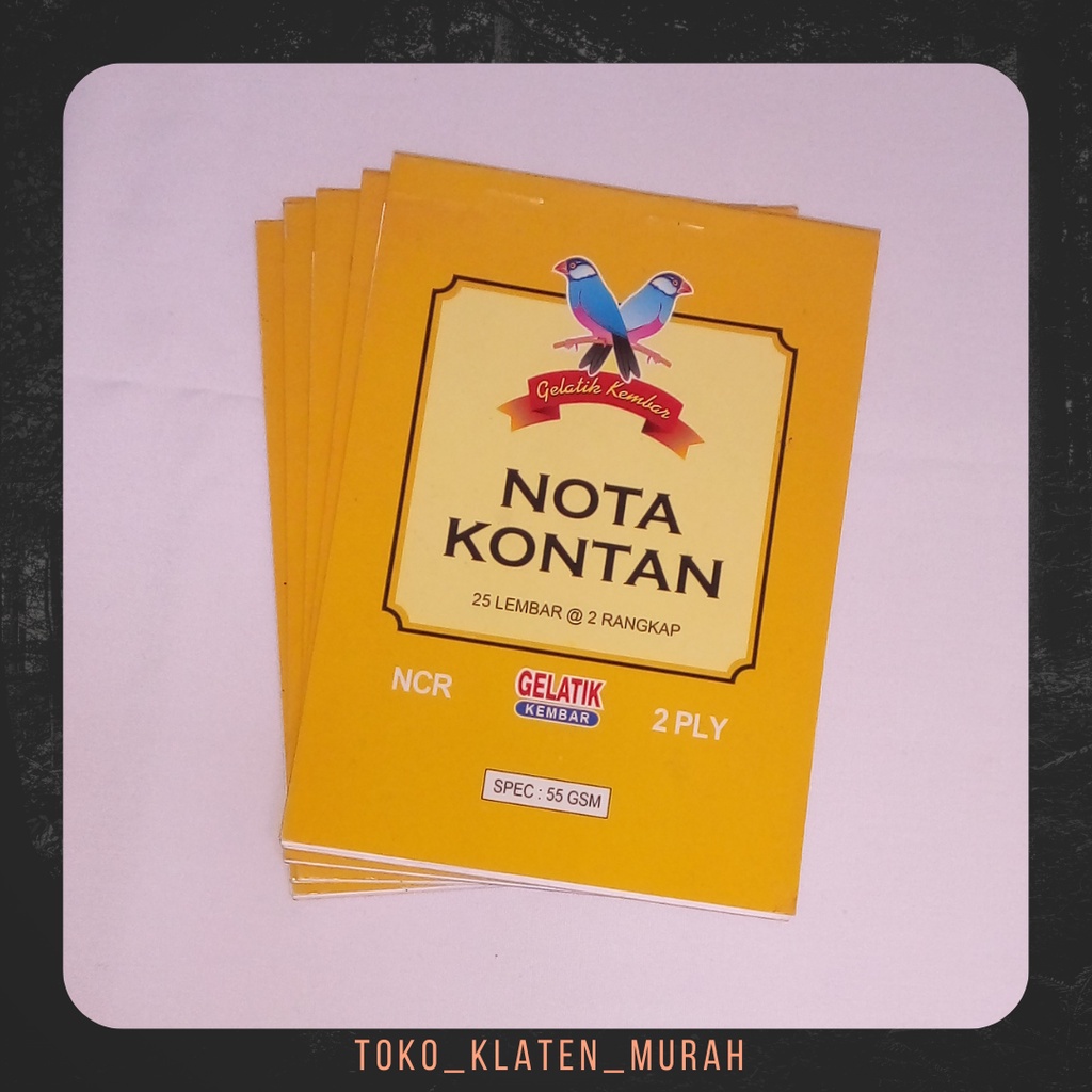 

Nota Kontan Gelatik 2 ply 25 lembar