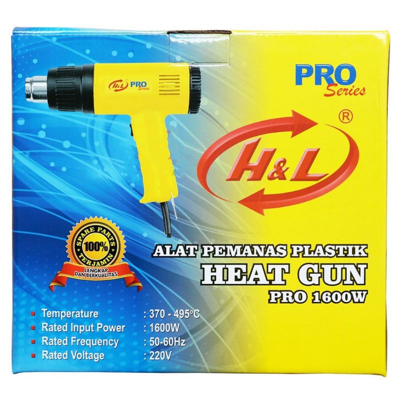 Alat Pemanas Plastik / Heat Gun H&amp;L Pro 1600W