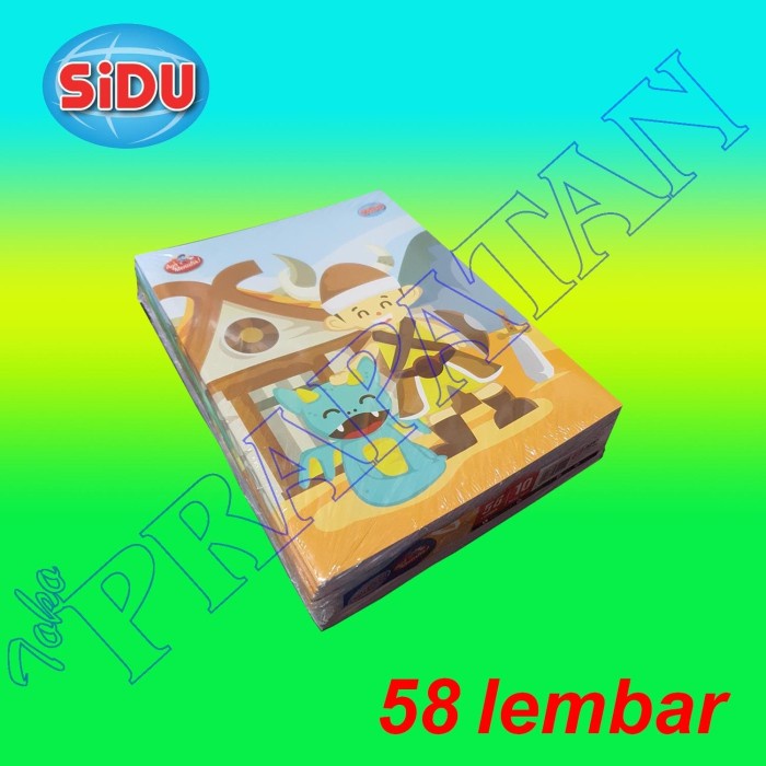 

Terlaris Buku Tulis Sidu 58 lembar (10 buku)