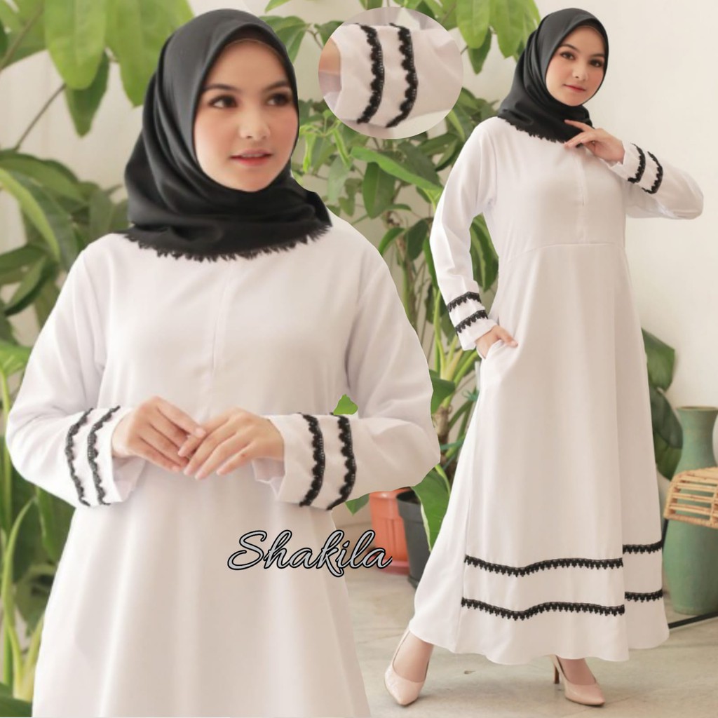 Gamis Putih Terbaru 2023 Gamis Mostcrep White Gamis Putih Gamis Umroh Gamis Lebaran 2023 Gamis Putih Wanita Kekinian Gamis Terbaru  gamis putih jumbo Gamis Remaja Brukat Gamis Jumbo Kondangan