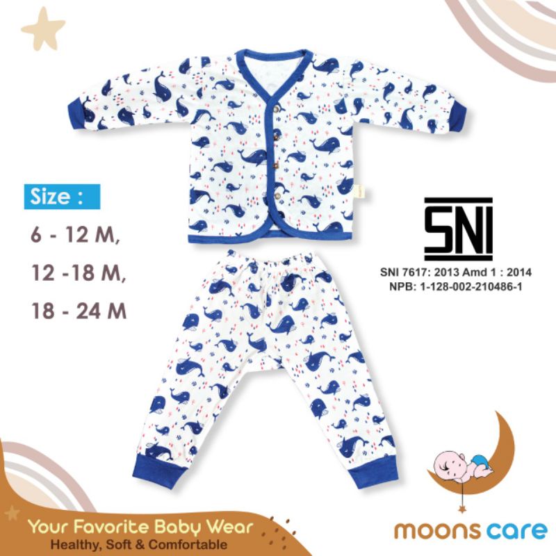 SNI SML MOONS STELAN PANJANG ANAK BUKA KAKI PREMIUM MOONS 6-12 BULAN