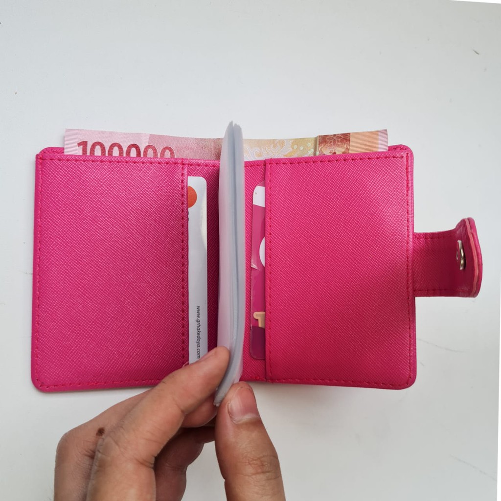 Dompet Kartu 14 + 2 Slot Double dan Uang Kertas