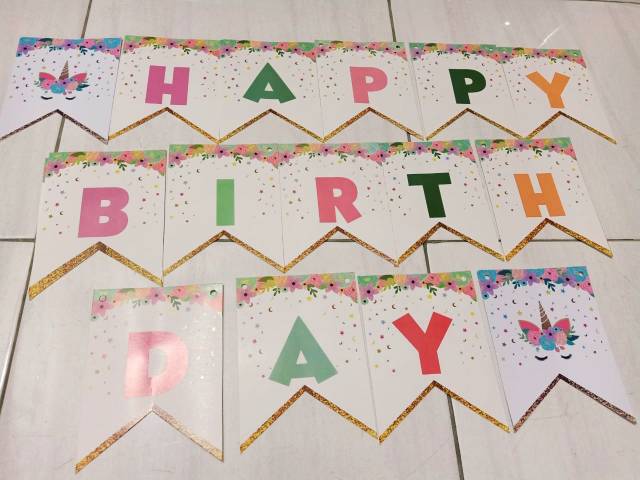 BANNER HAPPY BIRTHDAY REGULER BANNER ULANG TAHUN BANNER FLAG HAPPY BIRTHDAY